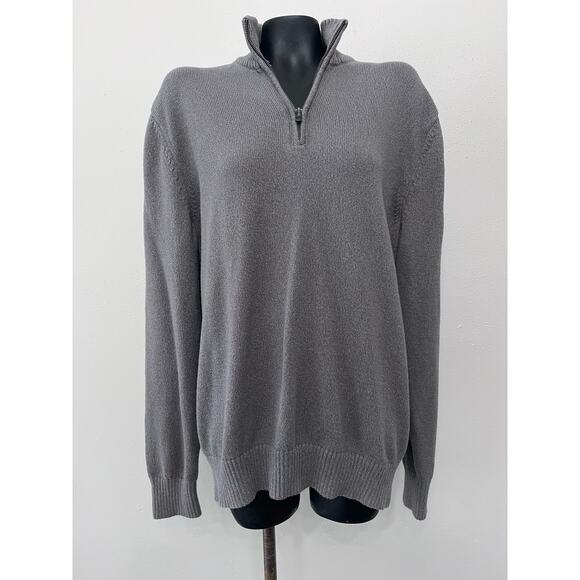 Gap 1/4 Zip Pullover Sweater Men’s XL Cotton Mock Turtleneck Preppy Acadamia - Picture 1 of 4